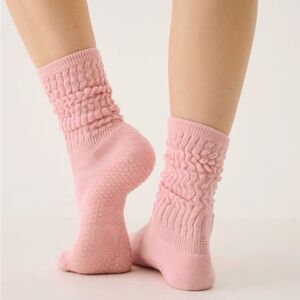 MoveActive Scrunch Grip Socks – Baby Pink | Barre • Pilates • Yoga